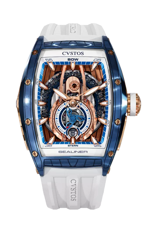 Sealiner PS Steel/Navy Blue Watch | Cvstos
